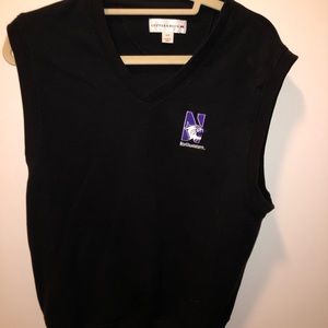 Northwestern University men's sweatervest.